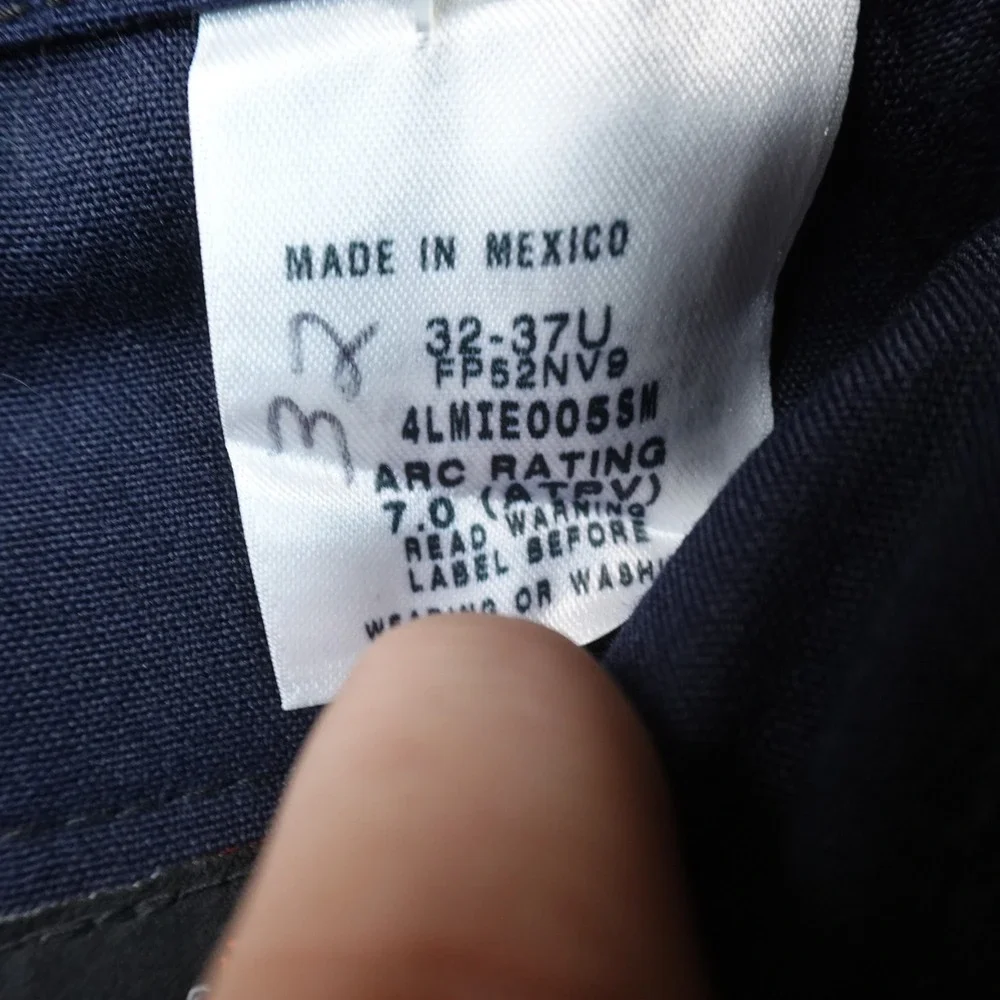 NEW Workrite FR Pants Mens 32X32 Blue Fire Flame Resistant Nomex Aramid Work